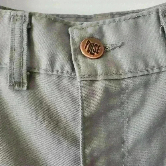 Pulse  high waisted wide leg grey casual pants. - Picture 3 of 6
